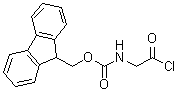structure of CAS# 103321-49-9, N-(9-Fluorenylmethoxycarbonyl)glycyl chloride