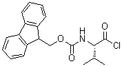 structure of CAS# 103321-53-5, N-(9-Fluorenylmethoxycarbonyl)-L-valyl chloride