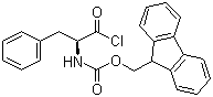 structure of CAS# 103321-57-9, N-(9-Fluorenylmethoxycarbonyl)phenylalanyl chloride