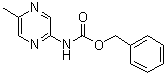 structure of CAS# 1033418-57-3, N-(5-Methyl-2-pyrazinyl)carbamic acid phenylmethyl ester