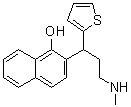 2-[3-(甲基氨基)-1-(2-噻吩基)丙基]-1-萘酚分子结构 (CAS 1033803-59-6)