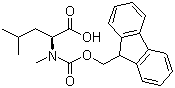 structure of CAS# 103478-62-2, Fmoc-N-methyl-L-leucine