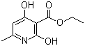 structure of CAS# 10350-10-4, 2,4-二羟基-6-甲基烟酸乙酯