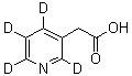 3-吡啶乙酸-2,4,5,6-d<sub>4</sub>分子结构 (CAS 1035439-74-7)