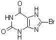 structure of CAS# 10357-68-3, 8-Bromoxanthine