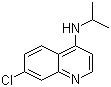 7-氯-N-异丙基-4-喹啉胺分子结构 (CAS 1036623-49-0)
