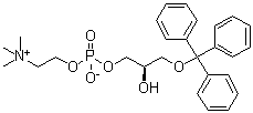 CAS # 103675-56-5, (R)-4,7-Dihydroxy-N,N,N-trimethyl-1,1,1-triphenyl-2,6,8-trioxa-7-phosphadecan-10-aminium inner salt 7-oxide, 1-O-Trityl-sn-glycero-3-phosphocholine