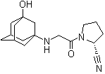 (2R)-1-[2-[(3-羟基金刚烷-1-基)氨基]乙酰基]-2-吡咯烷甲腈分子结构 (CAS 1036959-27-9)