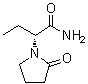 structure of CAS# 103765-01-1, (alphaR)-alpha-Ethyl-2-oxo-1-pyrrolidineacetamide