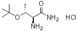 structure of CAS# 1038343-47-3, (2S,3R)-2-氨基-3-(叔丁氧基)丁酰胺盐酸盐