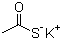 硫代乙酸钾分子结构 (CAS 10387-40-3)
