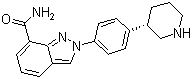 Niraparib分子结构 (CAS 1038915-60-4)
