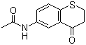N-(3,4-二氢-4-氧代-2H-1-苯并噻喃-6-基)乙酰胺分子结构 (CAS 103989-04-4)
