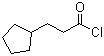 CAS # 104-97-2, Cyclopentylpropionyl chloride, 3-Cyclopentylpropionyl chloride