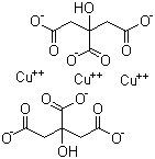 柠檬酸铜分子结构 (CAS 10402-15-0)