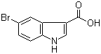 5-溴吲哚-3-甲酸分子结构 (CAS 10406-06-1)