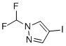 structure of CAS# 1041205-43-9, 1-(二氟甲基)-4-碘-1H-吡唑