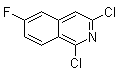 1,3-二氯-6-氟异喹啉分子结构 (CAS 1041423-26-0)