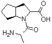 [2S-[1(R*),2alpha,3abeta,6abeta]]-1-(2-氨基-1-氧代丙基)八氢环戊二烯并[b]吡咯-2-羧酸分子结构 (CAS 104160-97-6)