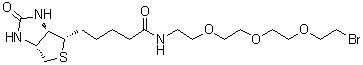 structure of CAS# 1041766-91-9, (3aS,4S,6aR)-N-[2-[2-[2-(2-溴乙氧基)乙氧基]乙氧基]乙基]六氢-2-氧代-1H-噻吩并[3,4-d]咪唑-4-戊酰胺
