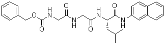 N-[(苯基甲氧基)羰基]甘氨酰甘氨酰-N-2-萘基-L-亮氨酰胺分子结构 (CAS 104180-19-0)