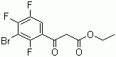 3-溴-2,4,5-三氟苯甲酰乙酸乙酯分子结构 (CAS 104222-46-0)