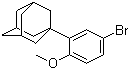 2-(1-金刚烷基)-4-溴苯甲醚分子结构 (CAS 104224-63-7)