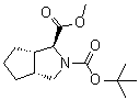 (1S,3aR,6aS)-六氢环戊二烯并[c]吡咯-1,2(1H)-二甲酸 2-叔丁酯 1-甲酯分子结构 (CAS 1042330-85-7)