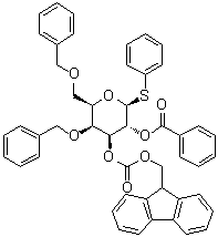 CAS # 1042374-62-8, Phenyl 4,6-bis-O-(phenylmethyl)-1-thio-beta-D-galactopyranoside 2-benzoate 3-(9H-fluoren-9-ylmethyl carbonate)