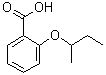 CAS 登录号：1042628-30-7, 2-(1-甲基丙氧基)苯甲酸