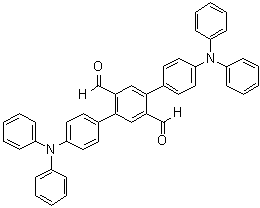 4,4''-二(二苯基氨基)[1,1':4',1''-三联苯]-2',5'-二甲醛分子结构 (CAS 1042941-53-6)