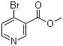 structure of CAS# 1043419-29-9, 4-溴吡啶-3-羧酸甲酯