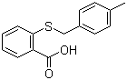 2-[[(4-甲基苯基)甲硫基]苯甲酸分子结构 (CAS 104351-51-1)