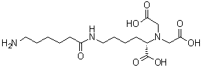 N6-(6-氨基-1-氧代己基)-N2,N2-二(羧甲基)-L-赖氨酸分子结构 (CAS 1043881-31-7)