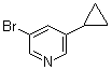 structure of CAS# 1044210-57-2, 3-溴-5-环丙基吡啶