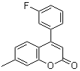 4-(3-氟苯基)-7-甲基-2H-苯并吡喃-2-酮分子结构 (CAS 1044277-06-6)