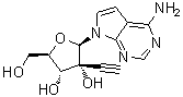 structure of CAS# 1044589-82-3, 7-Deaza-2'-C-acetylene-adenosine
