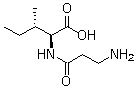 beta-丙氨酰-L-异亮氨酸分子结构 (CAS 104465-34-1)