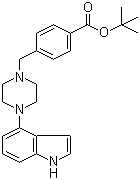 4-[[4-(1H-吲哚-4-基)-1-哌嗪基]甲基]苯甲酸叔丁酯分子结构 (CAS 1044764-12-6)