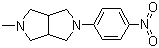 八氢-2-甲基-5-(4-硝基苯基)吡咯并[3,4-c]吡咯分子结构 (CAS 1044764-13-7)