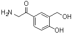 2-氨基-1-[4-羟基-3-(羟基甲基)苯基]乙酮分子结构 (CAS 1044764-21-7)
