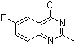 4-氯-6-氟-2-甲基喹唑啉分子结构 (CAS 1044768-44-6)