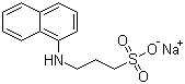N-(1-萘基)-3-氨基丙磺酸钠盐分子结构 (CAS 104484-71-1)