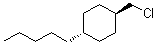 反式-1-(氯甲基)-4-戊基环己烷分子结构 (CAS 104583-79-1)