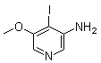 4-碘-5-甲氧基-3-吡啶胺分子结构 (CAS 1045855-66-0)