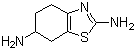 structure of CAS# 104617-49-4, 2,6-二氨基-4,5,6,7-四氢苯并噻唑