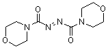 structure of CAS# 10465-82-4, 4,4'-(Azodicarbonyl)bismorpholine