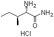 structure of CAS# 10466-56-5, L-Isoleucinamide hydrochloride