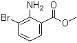 3-溴邻氨基苯甲酸甲酯分子结构 (CAS 104670-74-8)