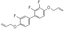 2,3,3'-三氟-4,4'-二(2-丙烯-1-基氧基)-1,1'-联苯分子结构 (CAS 1046758-97-7)